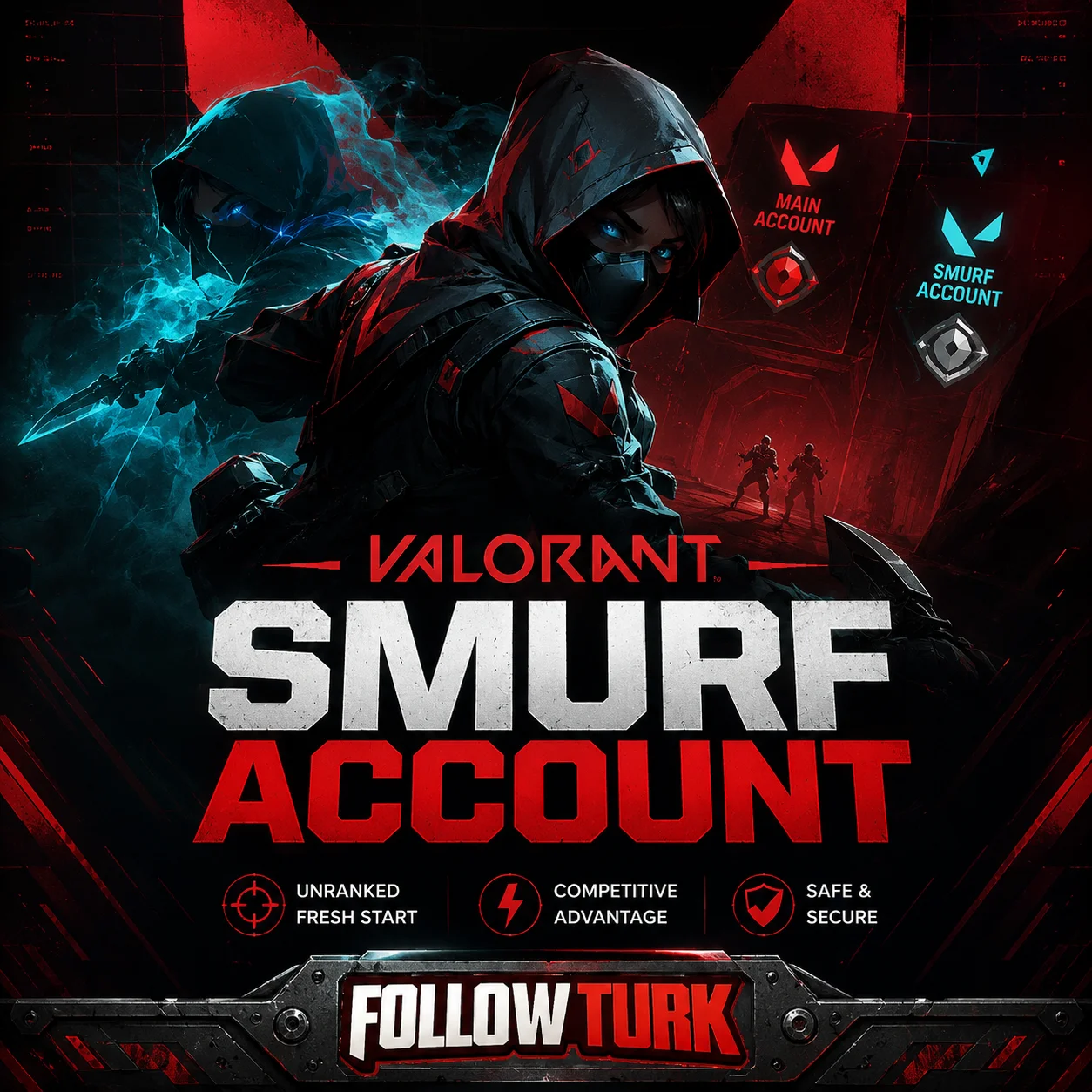 Konta smurf do Valorant