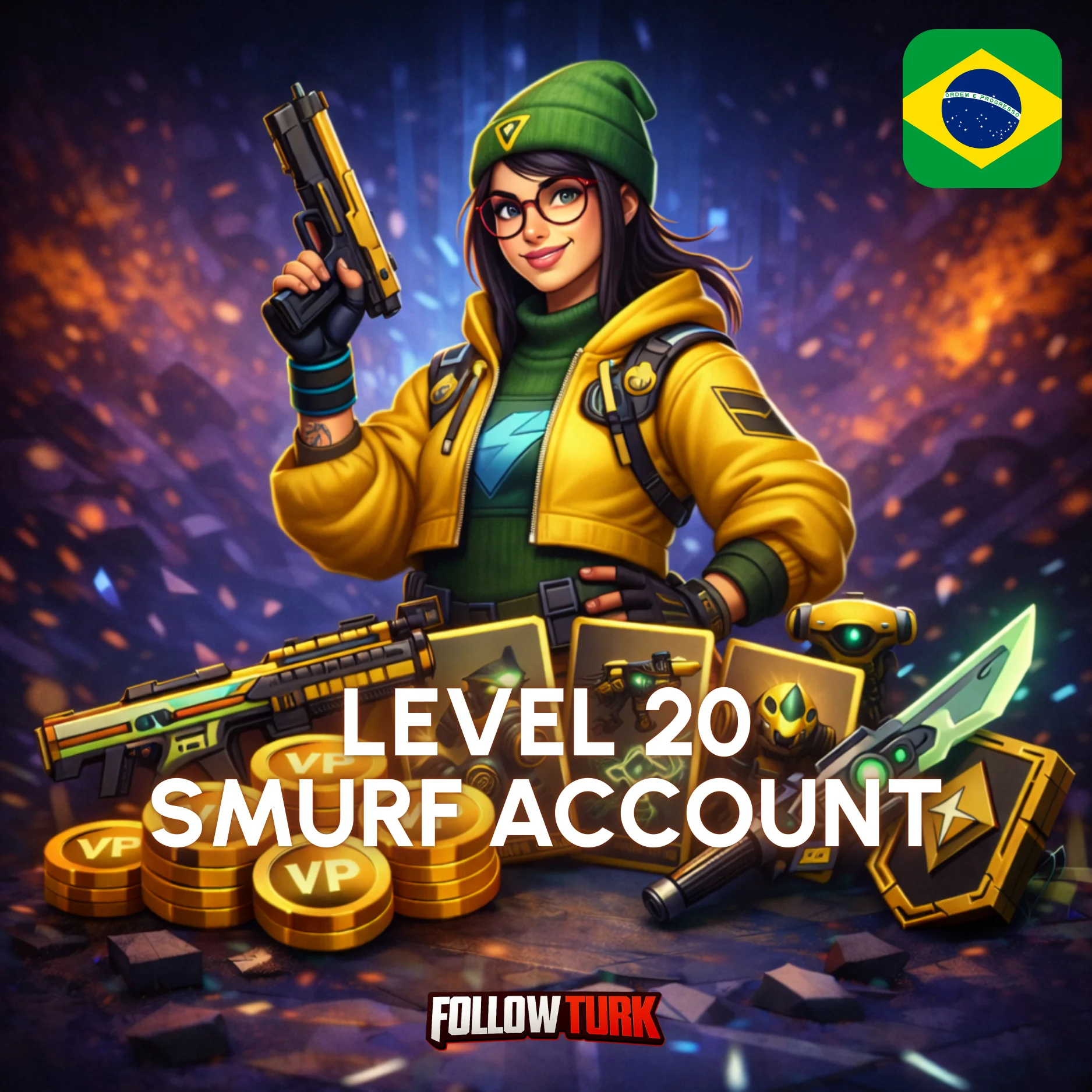 Brazylijskie konto smurf Valorant (BR) - FollowTurk