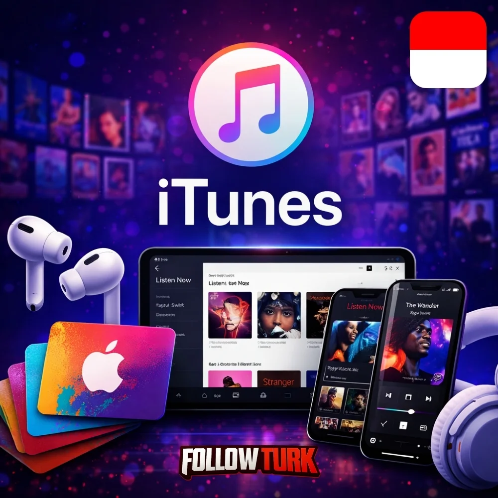 iTunes Indonezja - karta podarunkowa IDR - FollowTurk
