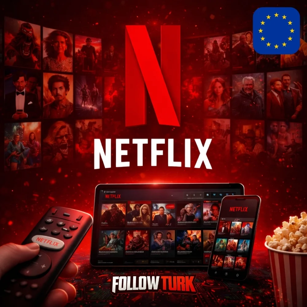 Karta podarunkowa Netflix Europa - EUR - FollowTurk
