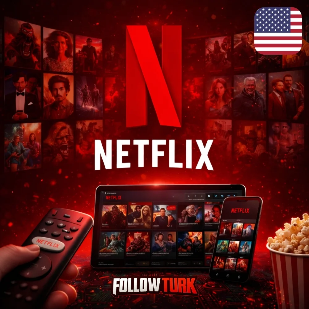 Netflix USA - Karta podarunkowa w USD - FollowTurk