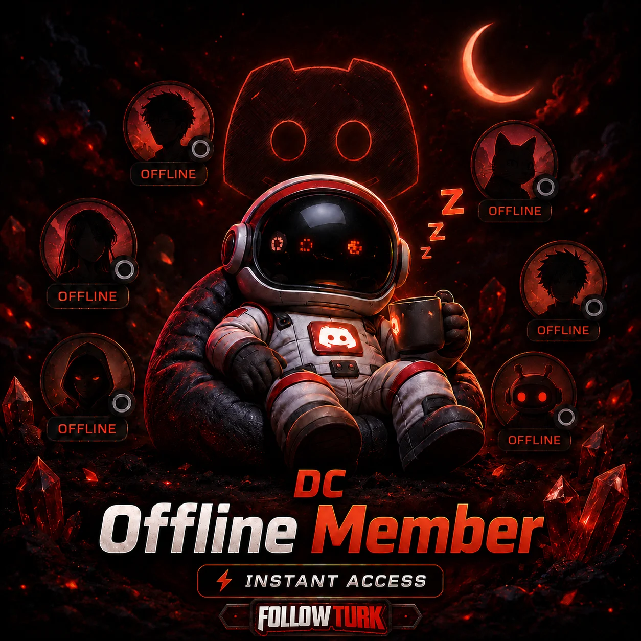 Członkowie Discord Offline - FollowTurk
