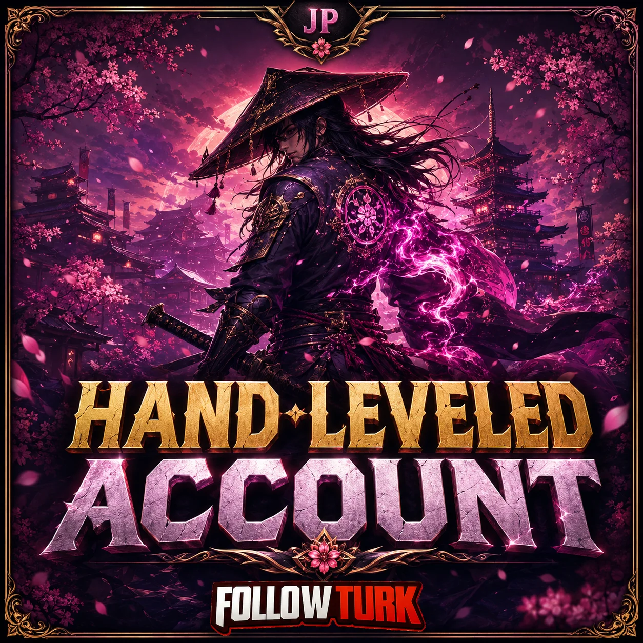 JP - Konto ręcznie wbijane (Hand-Leveled) - FollowTurk