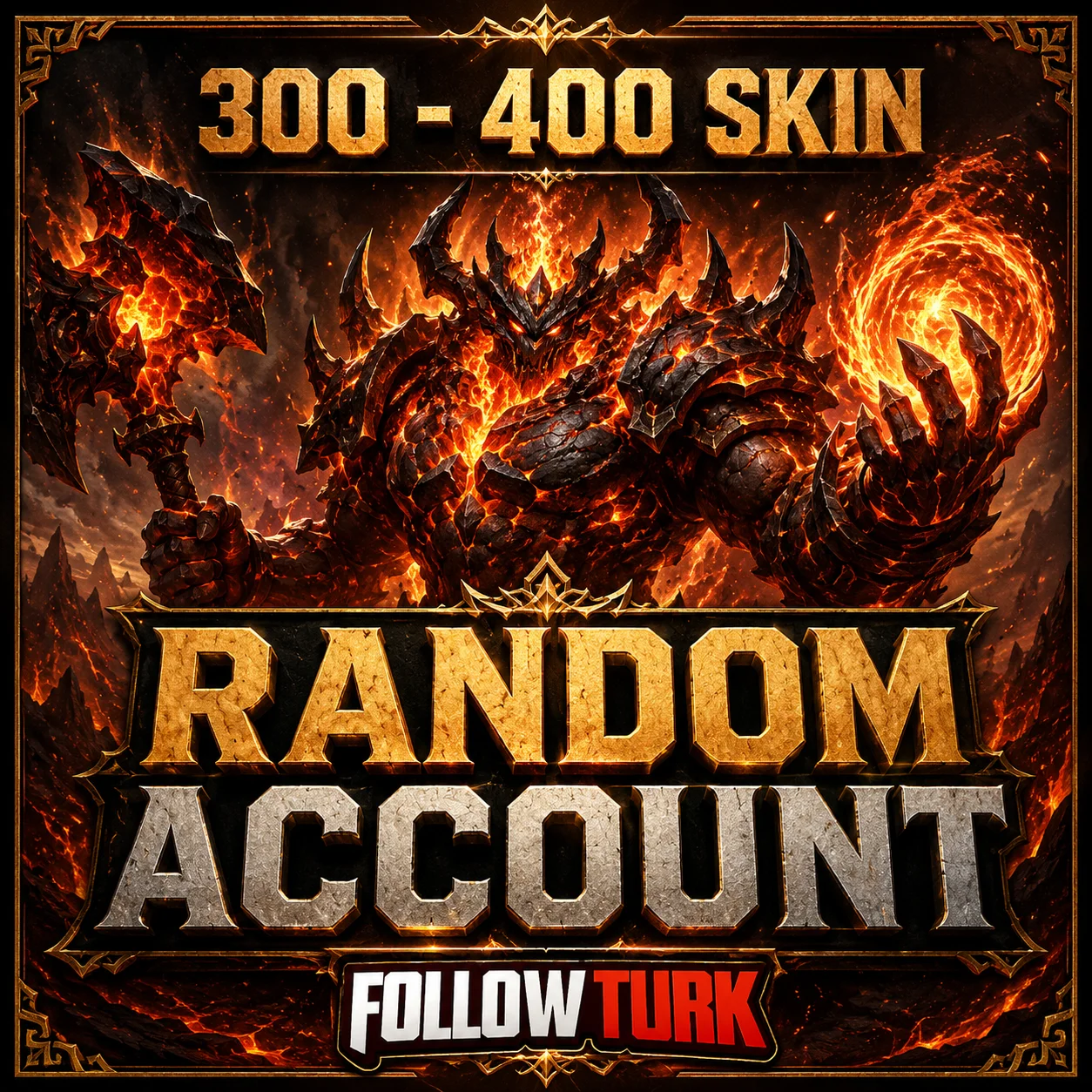 Losowe konto Legend z 300–400 skinami - FollowTurk
