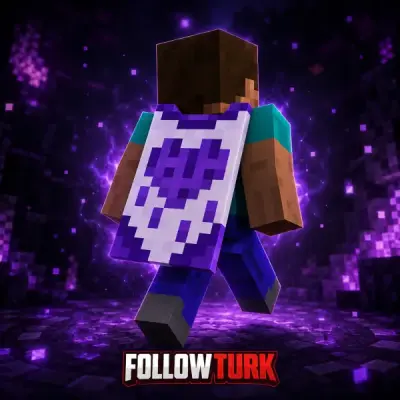 Peleryna Purple Heart - Klucz Minecraft
