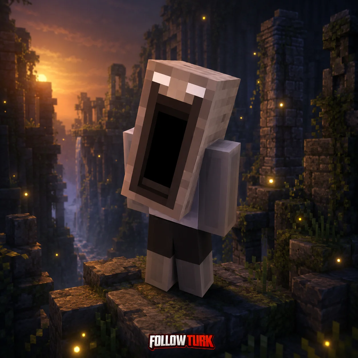 Maska Strażnika Obserwatora - Klucz Minecraft - FollowTurk