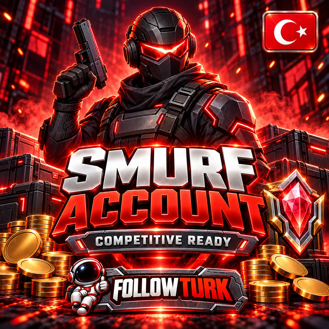 Tureckie Konto Smurf Valo (TR) - FollowTurk