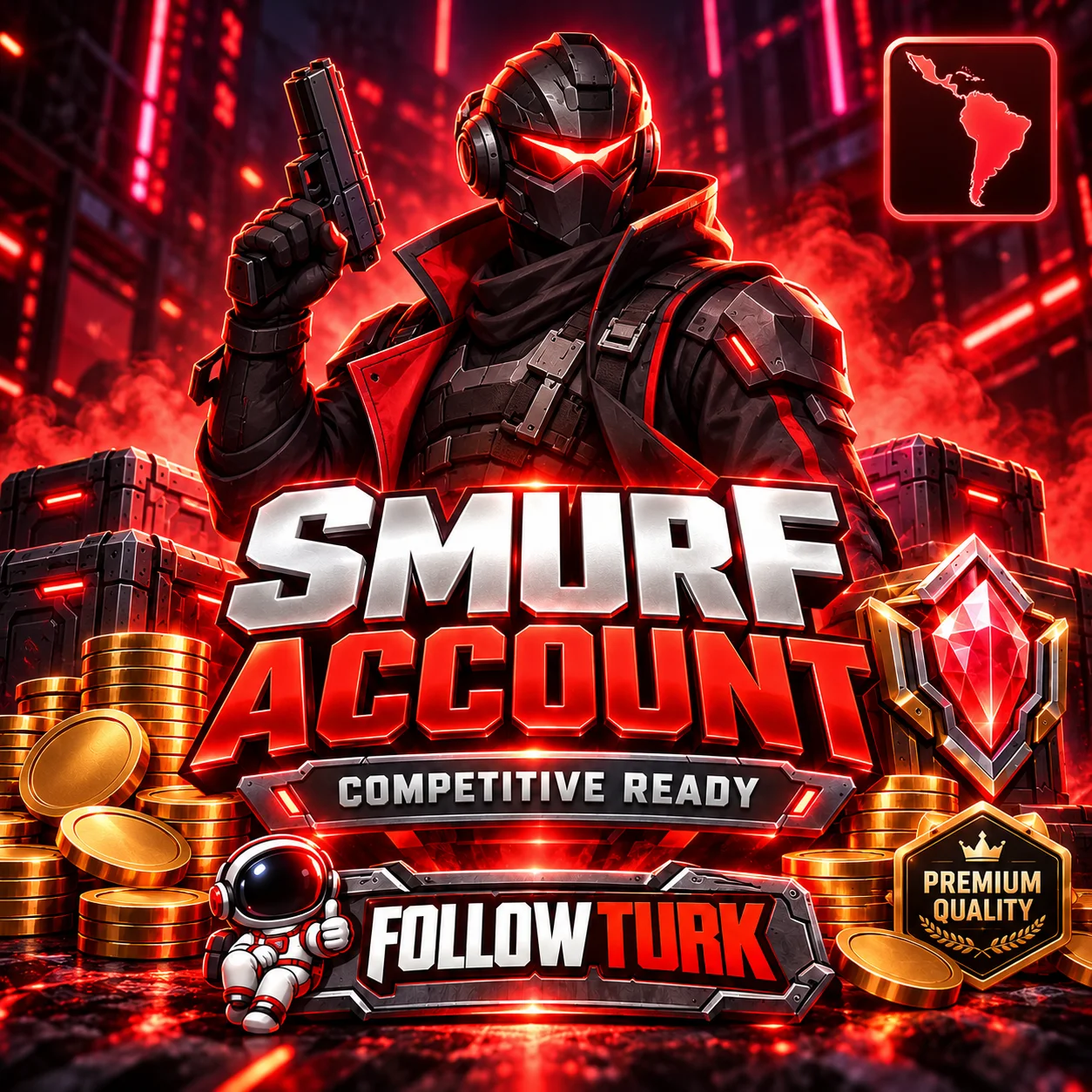 Konto Smurf Valo Latin America (LA) - FollowTurk