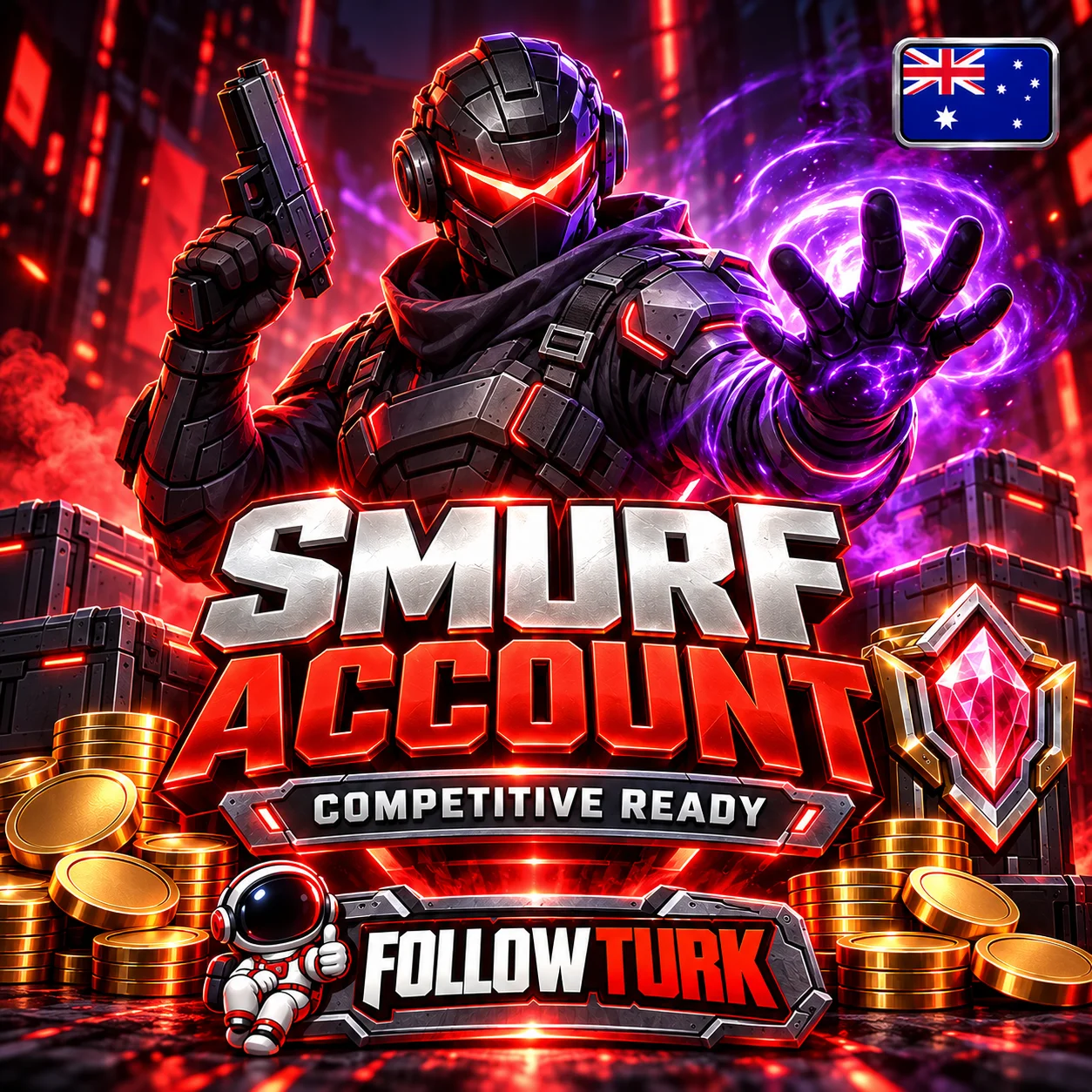 Smurf Konto Azja-Pacyfik (AP) do Valo - FollowTurk